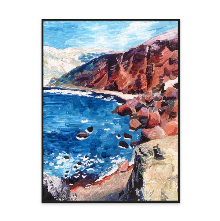 Red Sand Beach Art Print