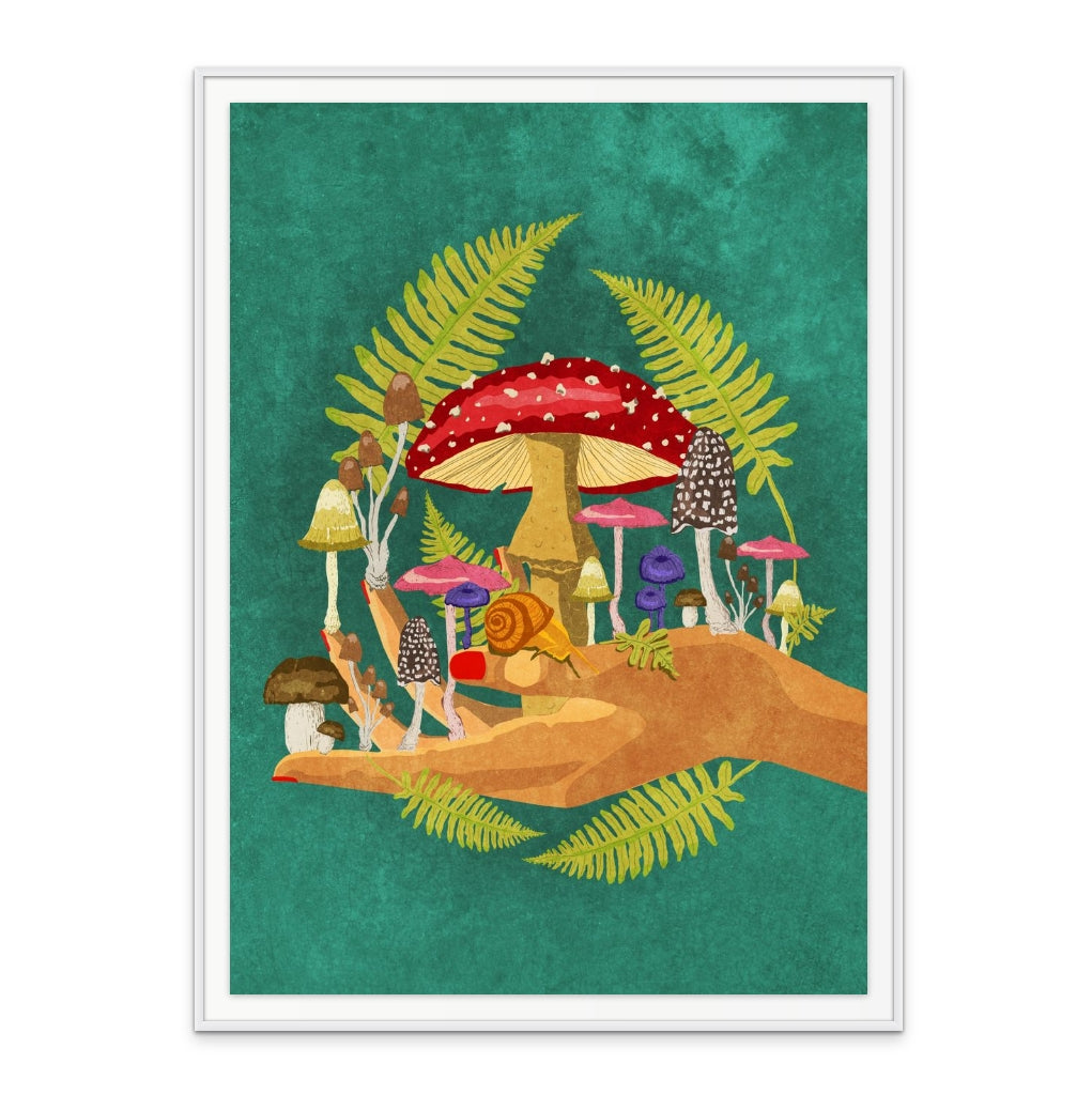 My Mushroom Cosmos Art Print