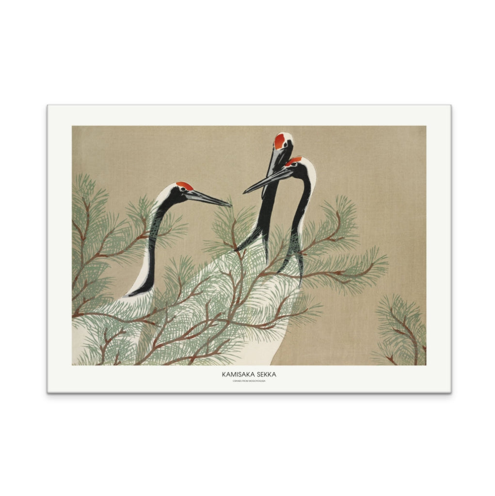 Cranes From Momoyogusa Art Print