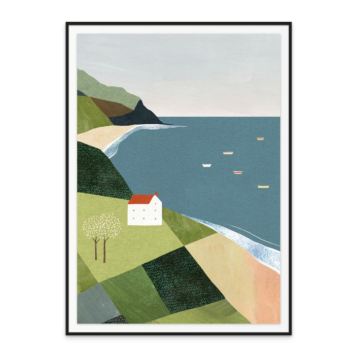 House on the Cliff Art Print