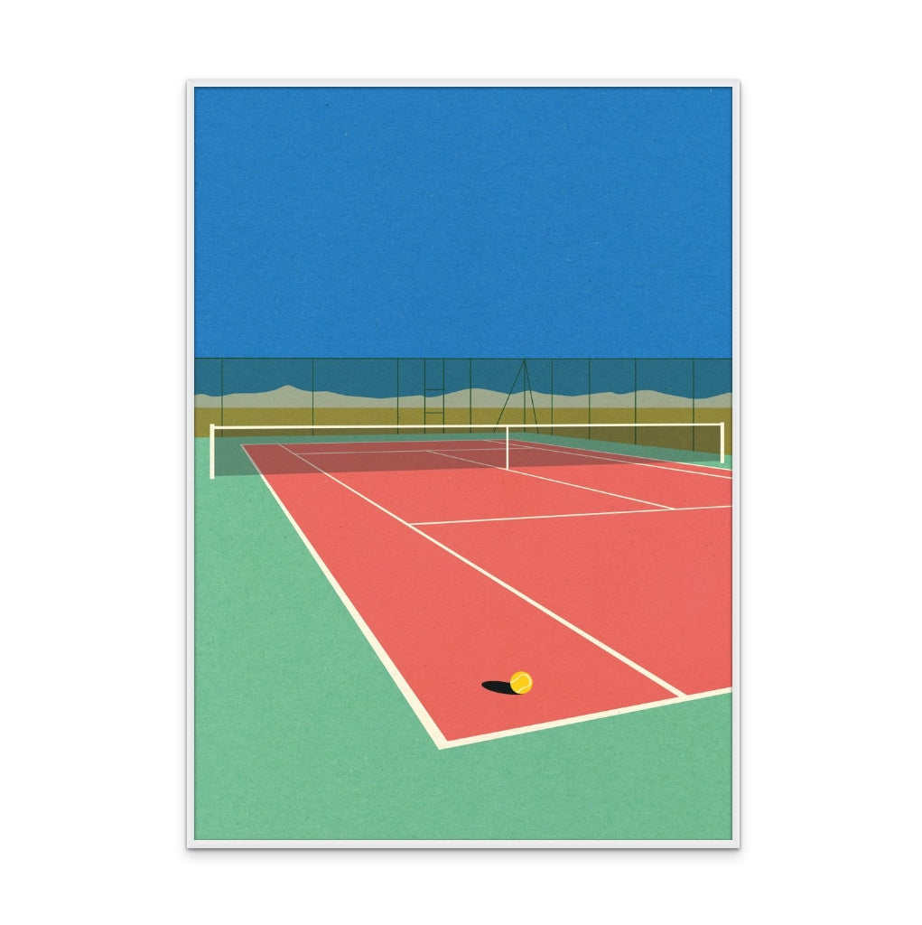 Tennis Court In the Desert Art Print