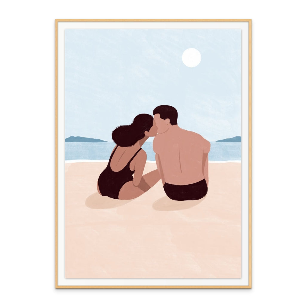 First Kiss Art Print