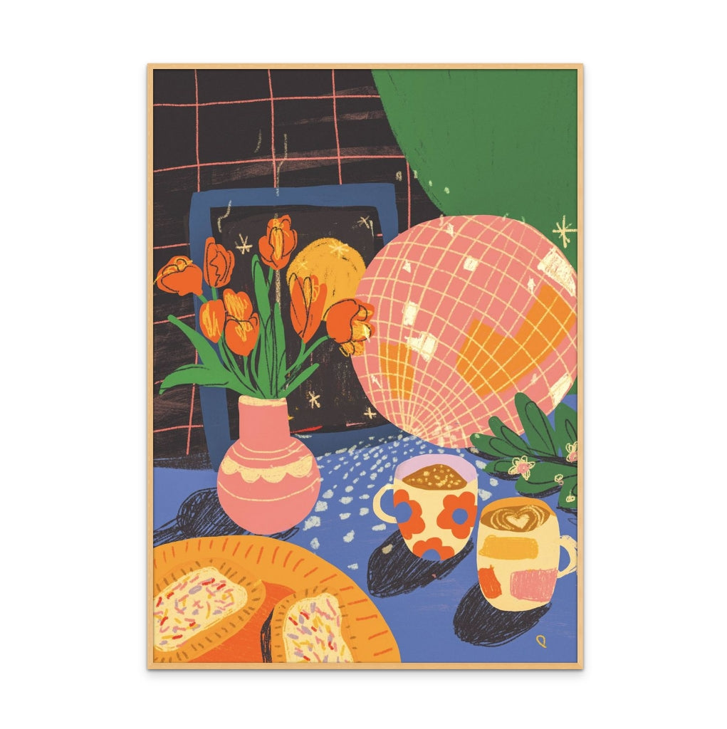 Disco Tea Art Print