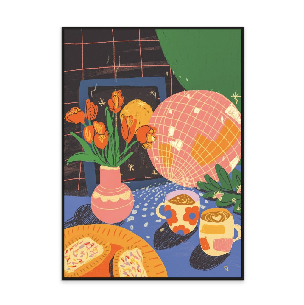 Disco Tea Art Print