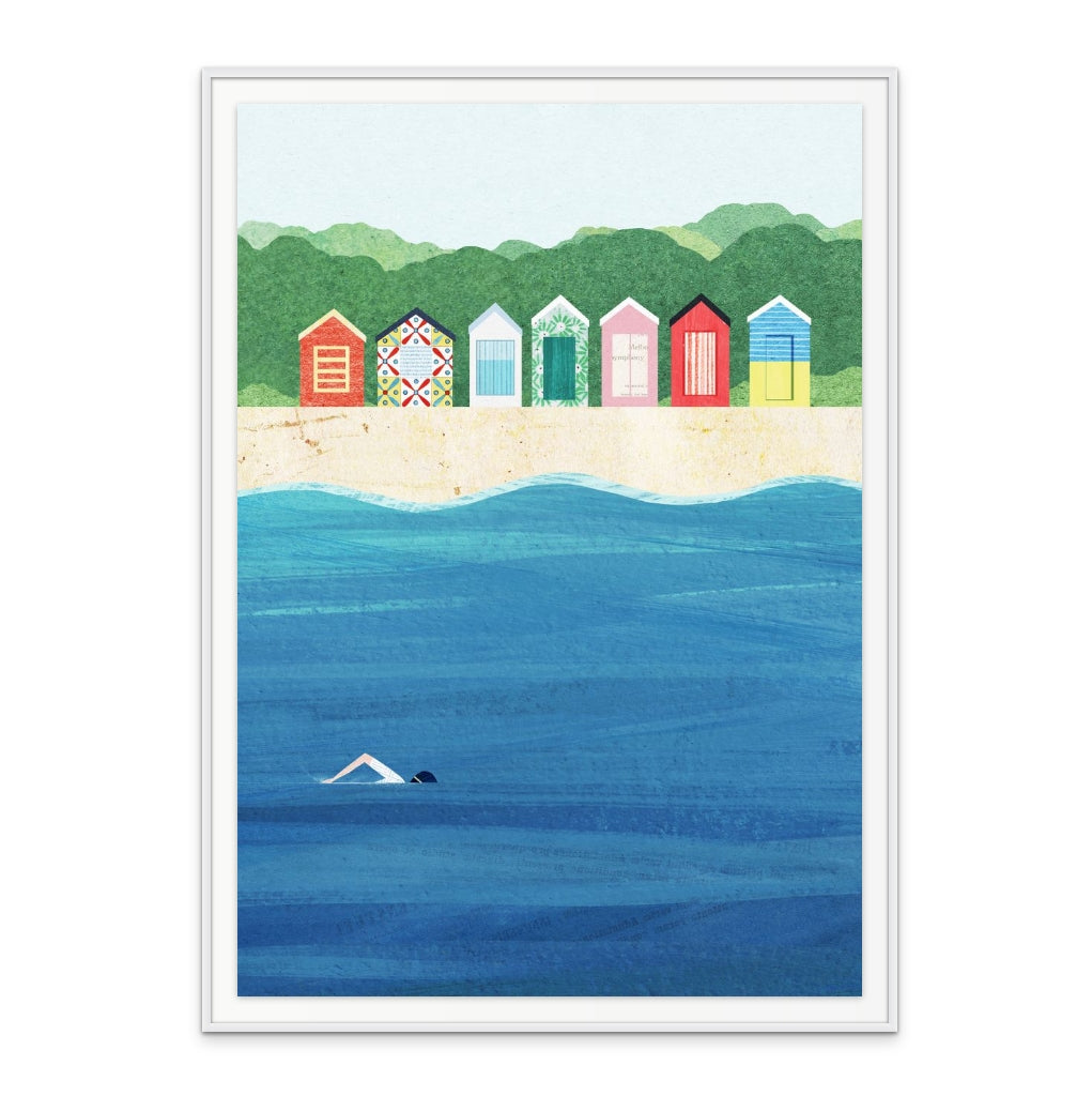 Beach Huts Art Print