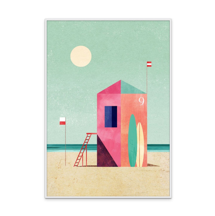 Surf Hut Art Print