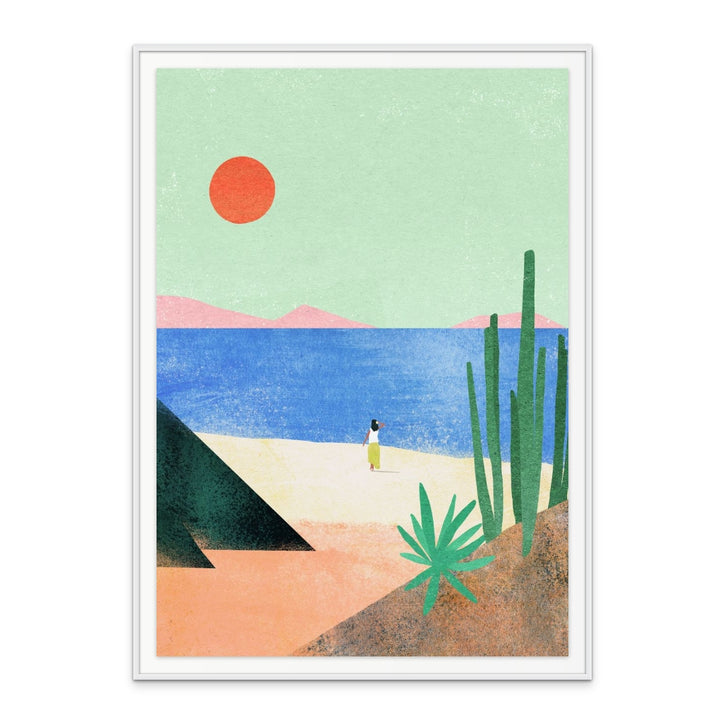 Beach Girl II Art Print