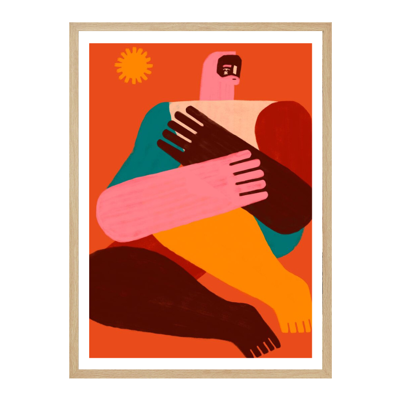 Cuadro "Geometric Shapes and Human Figures II"