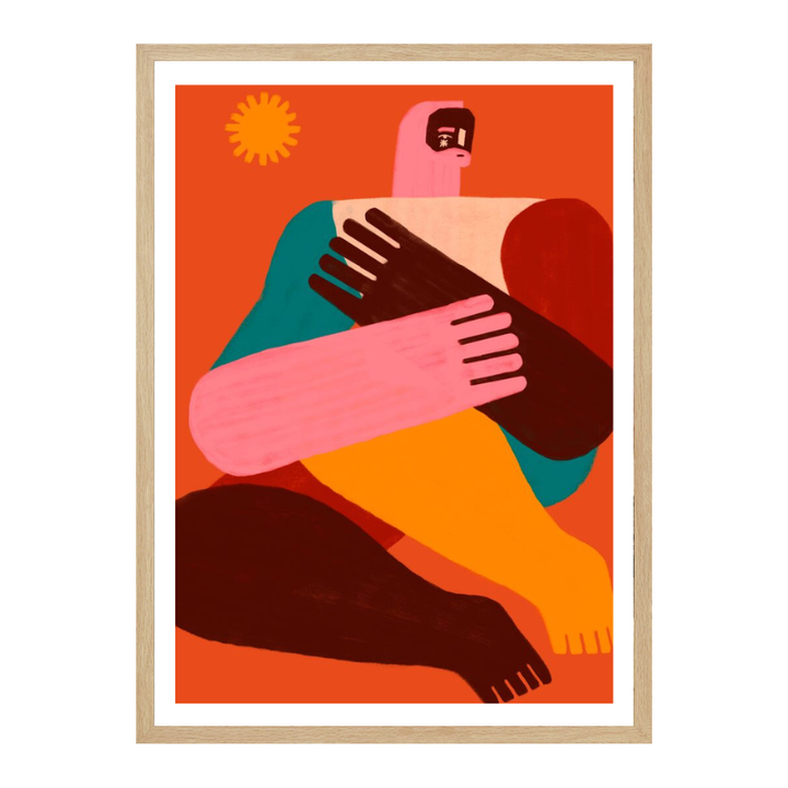 Cuadro "Geometric Shapes and Human Figures II"