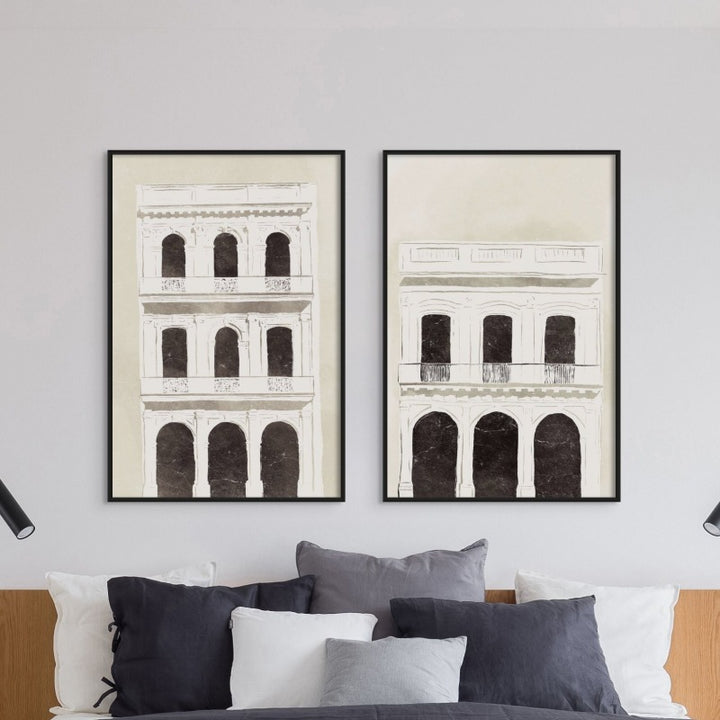 Set "Old Havana II" + "Old Havana III" Art Prints