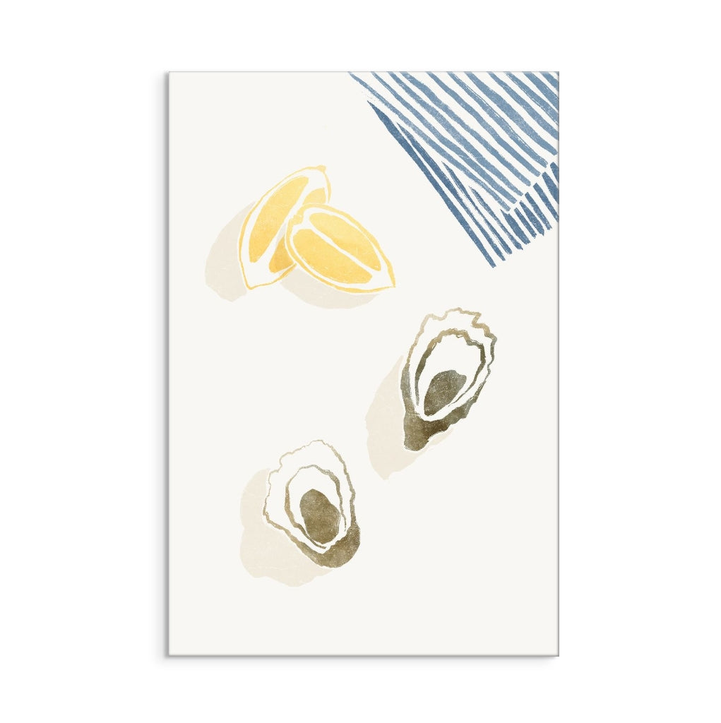 Oysters and Lemons Art Print