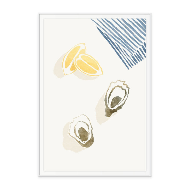 Oysters and Lemons Art Print