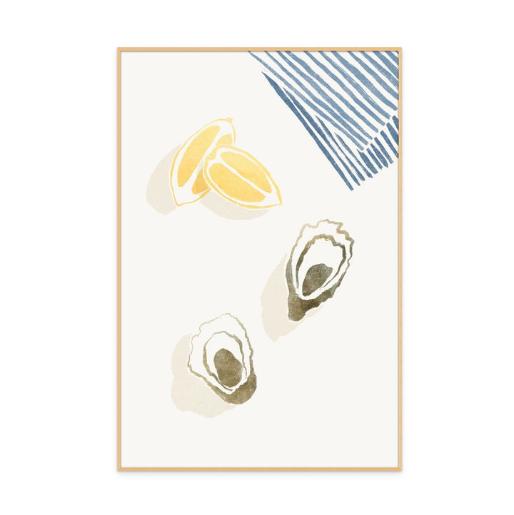 Oysters and Lemons Art Print