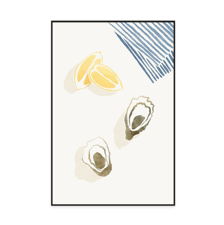 Oysters and Lemons Art Print