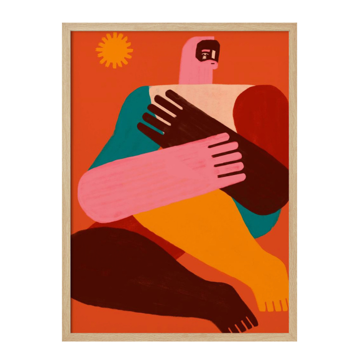 Cuadro "Geometric Shapes and Human Figures II"