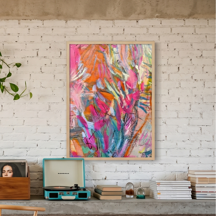 Cuadro "Pink abstract petals"