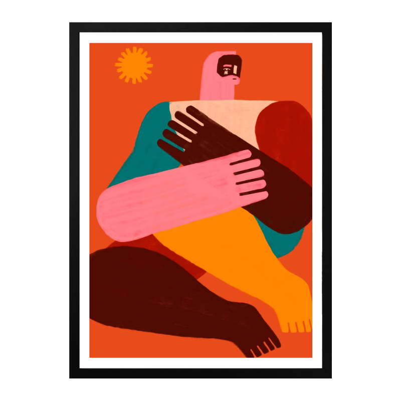 Cuadro "Geometric Shapes and Human Figures II"