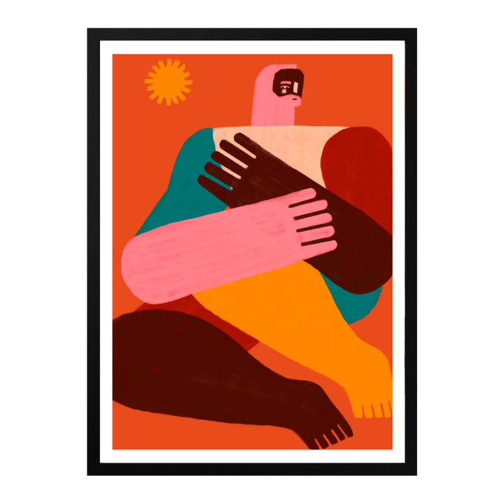 Cuadro "Geometric Shapes and Human Figures II"