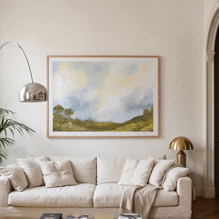 Cuadro "Rolling Fields Cloudscape"