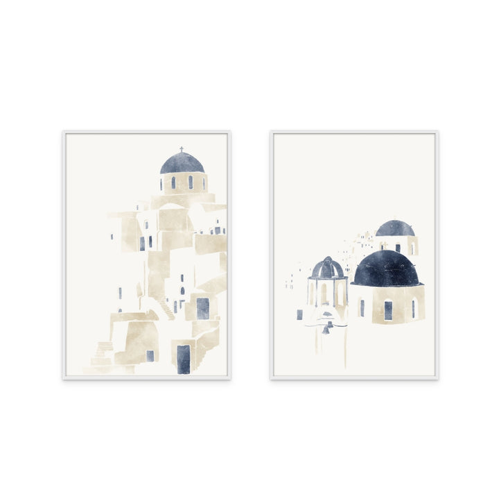 Set "Santorini" Art Prints