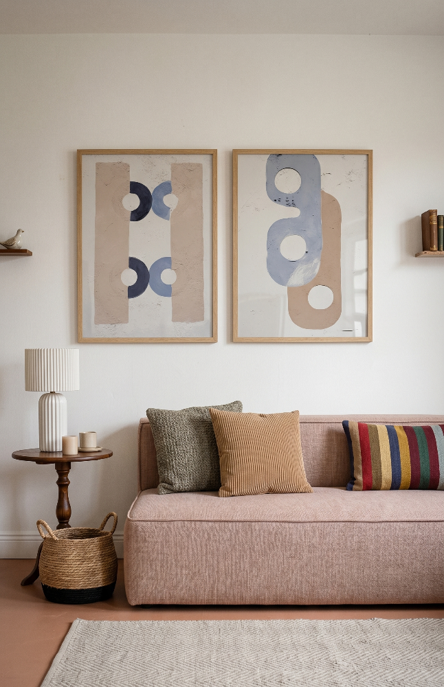 Set de cuadros "Geometric Harmony"