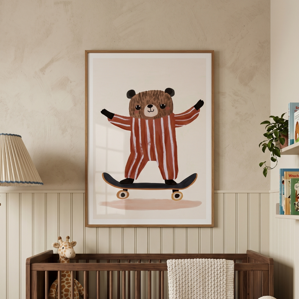 Cuadro "Skater Bear Joy"