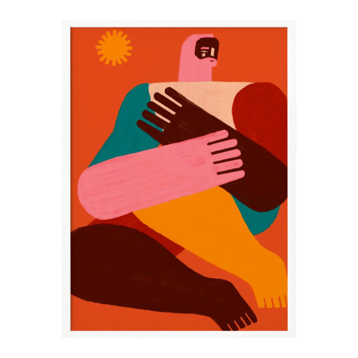 Cuadro "Geometric Shapes and Human Figures II"