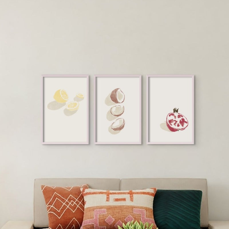 Tropical Lemons Art Print