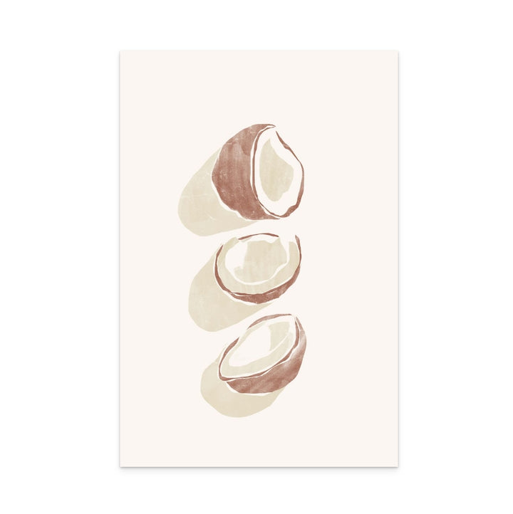 Tropical Coconuts Art Print