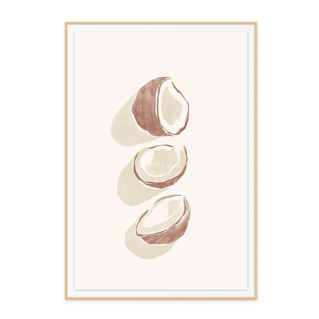 Tropical Coconuts Art Print