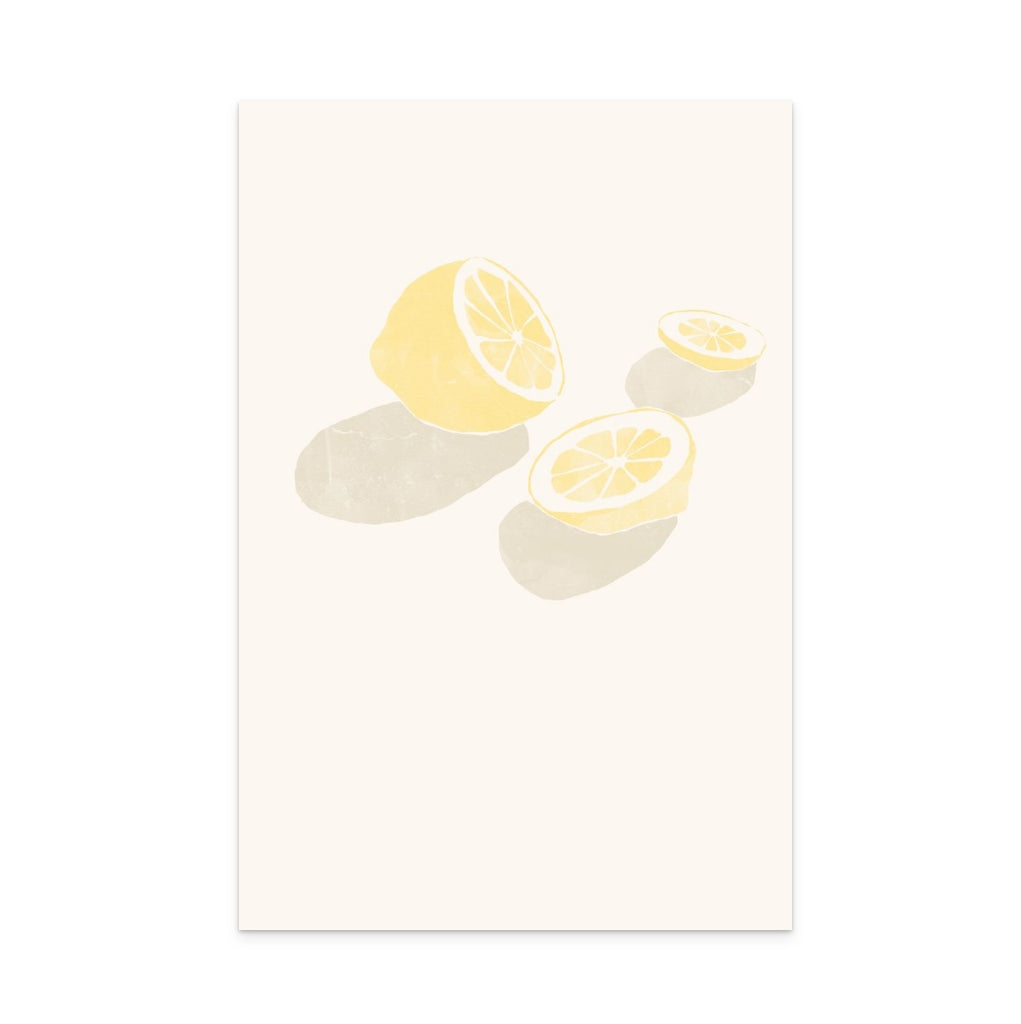 Tropical Lemons Art Print