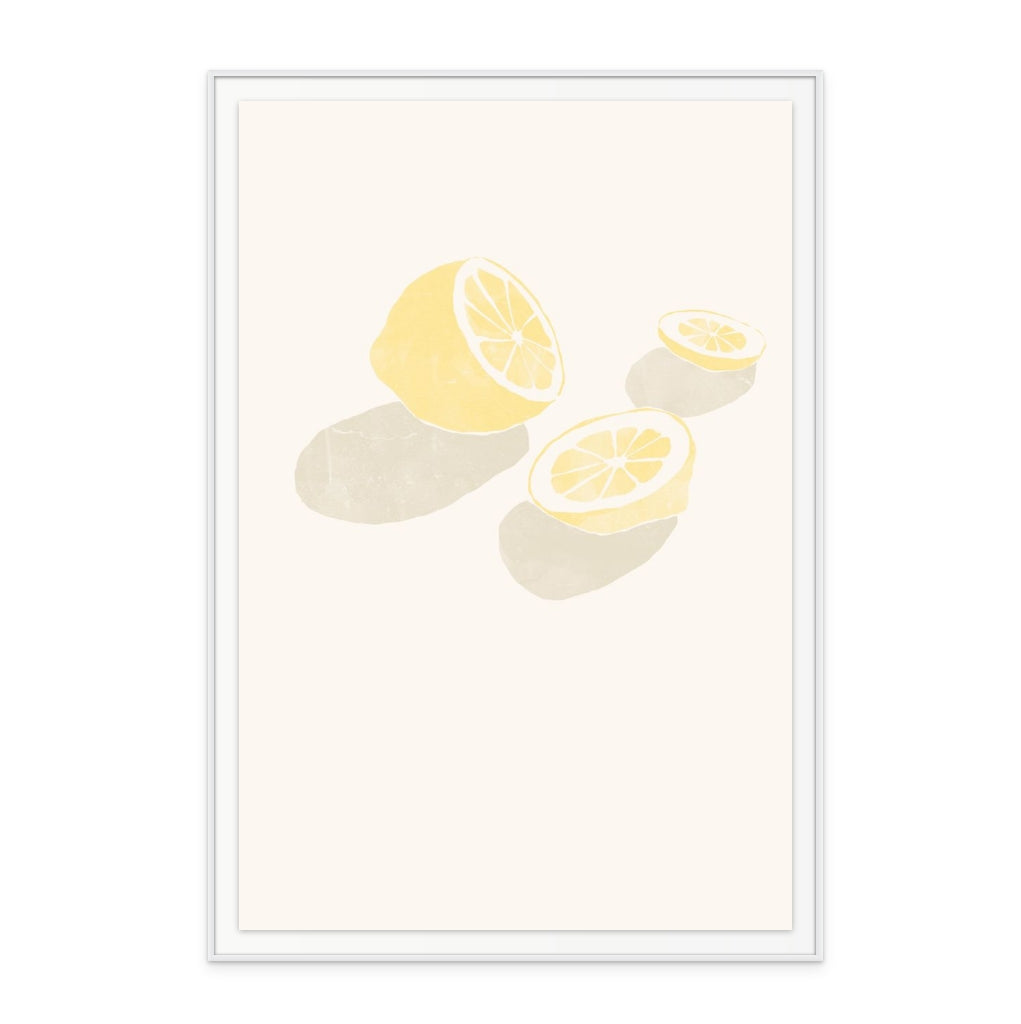 Tropical Lemons Art Print