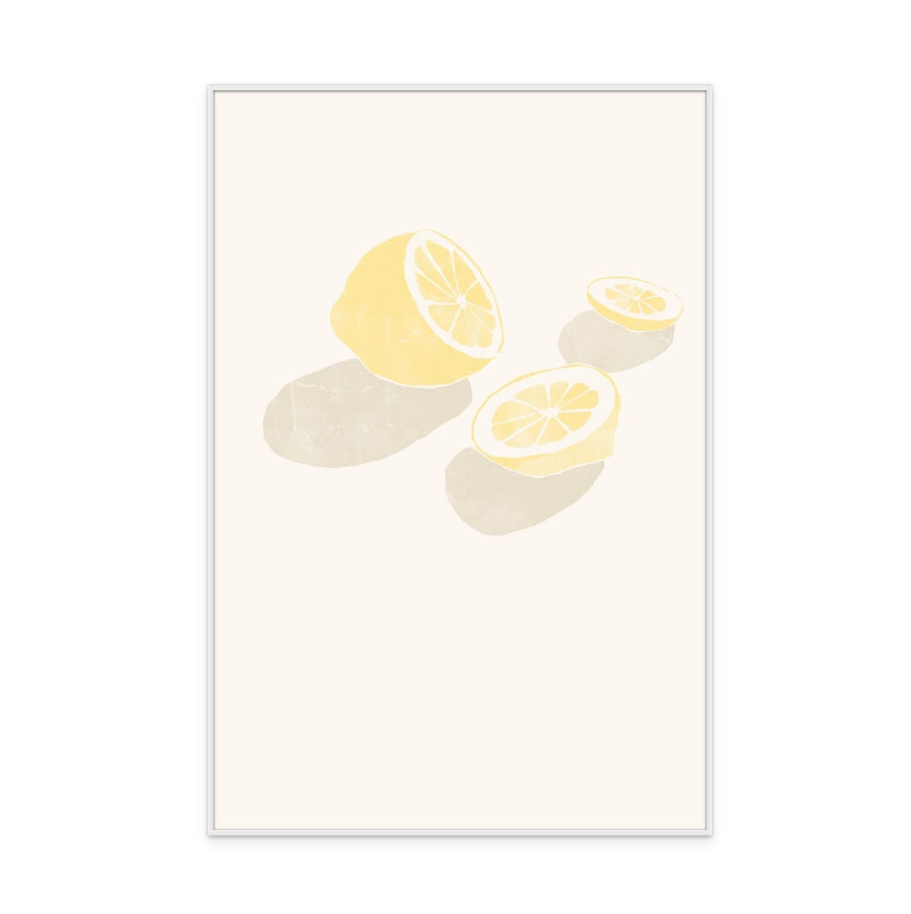 Tropical Lemons Art Print