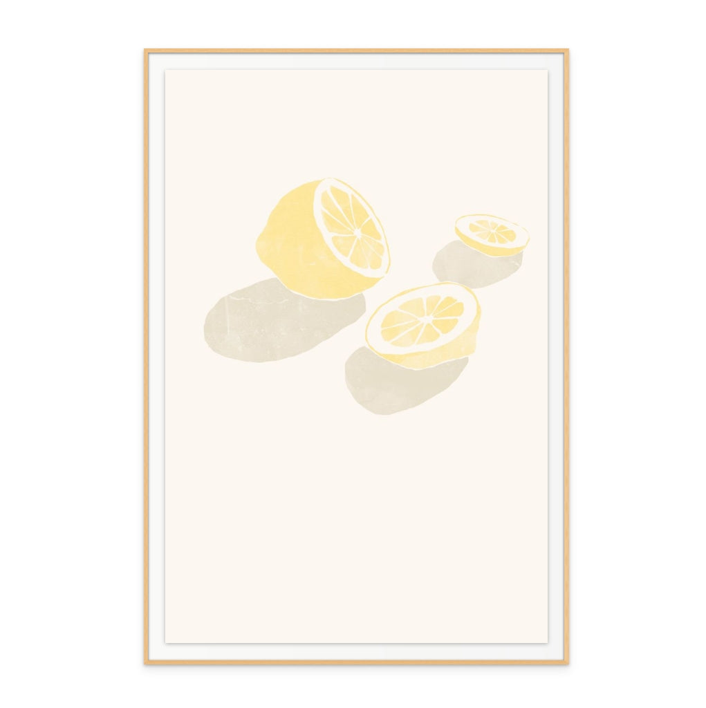 Tropical Lemons Art Print