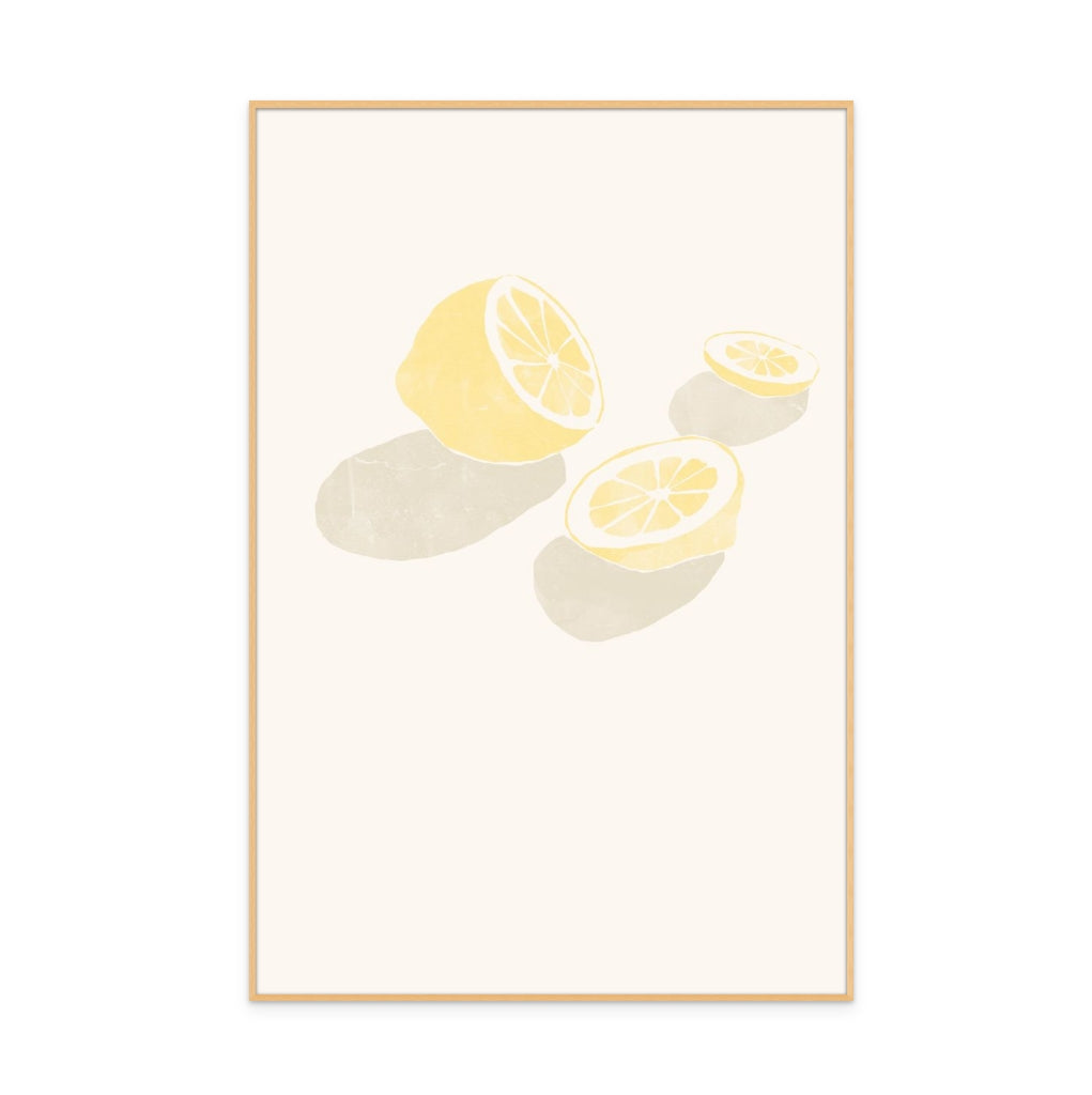 Tropical Lemons Art Print