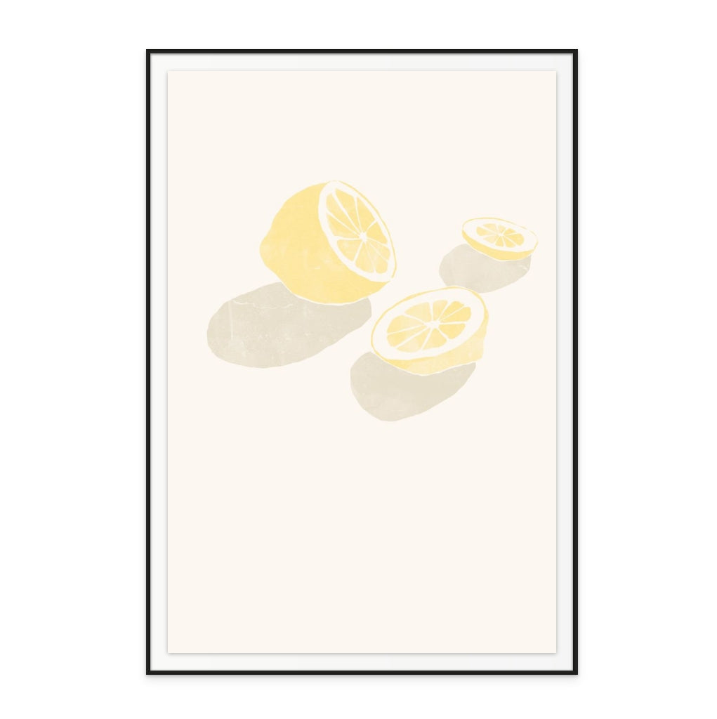 Tropical Lemons Art Print