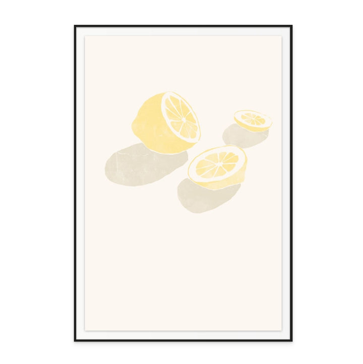 Tropical Lemons Art Print