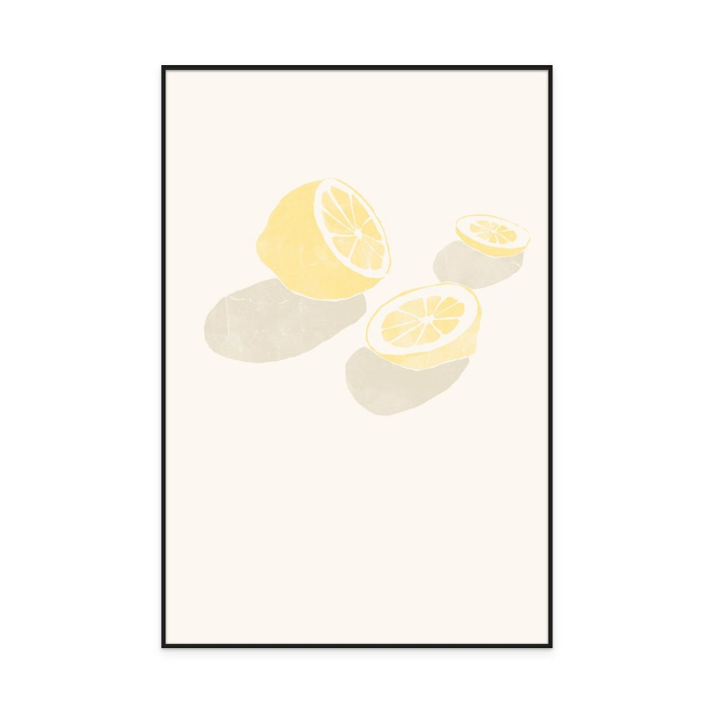 Tropical Lemons Art Print