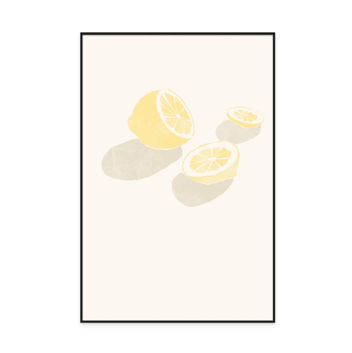 Tropical Lemons Art Print