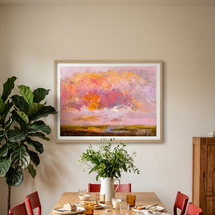 Cuadro "Vibrant Pink Horizon"