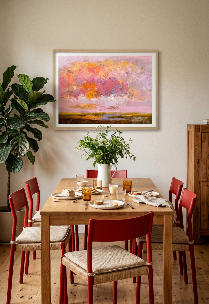 Cuadro "Vibrant Pink Horizon"