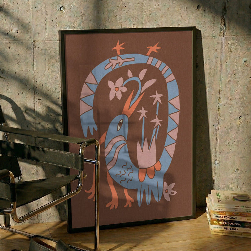 Cuadro "Whimsical Folk Bird"