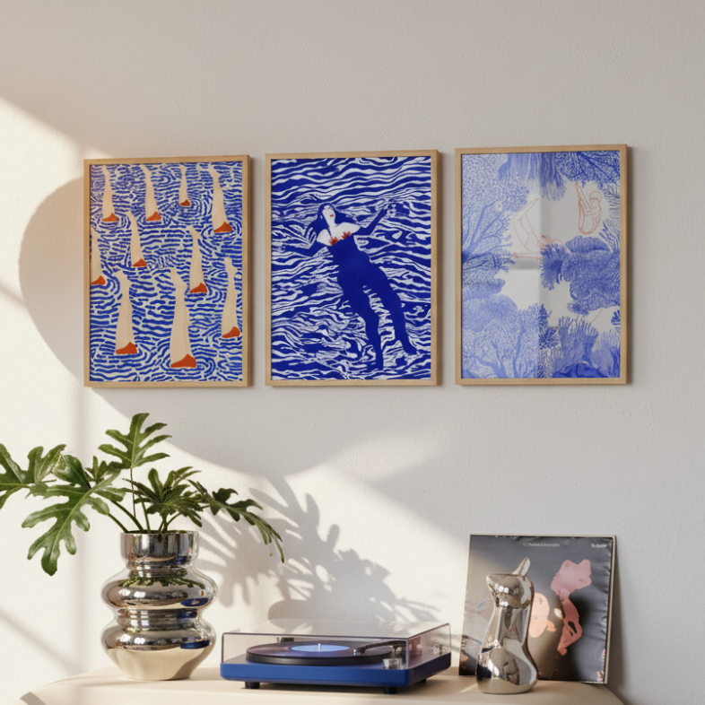 Set de cuadros "Underwater Dreams"