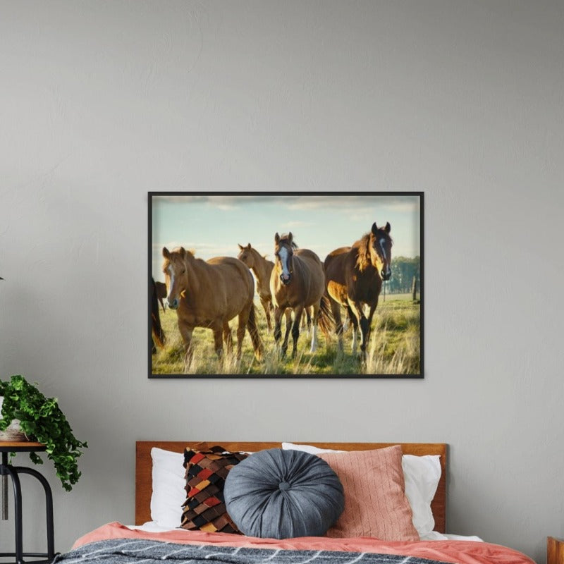 Caballos uruguayos Art Print