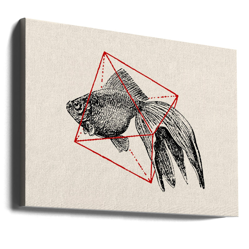 Fish In Geometrics NAo3 Art Print