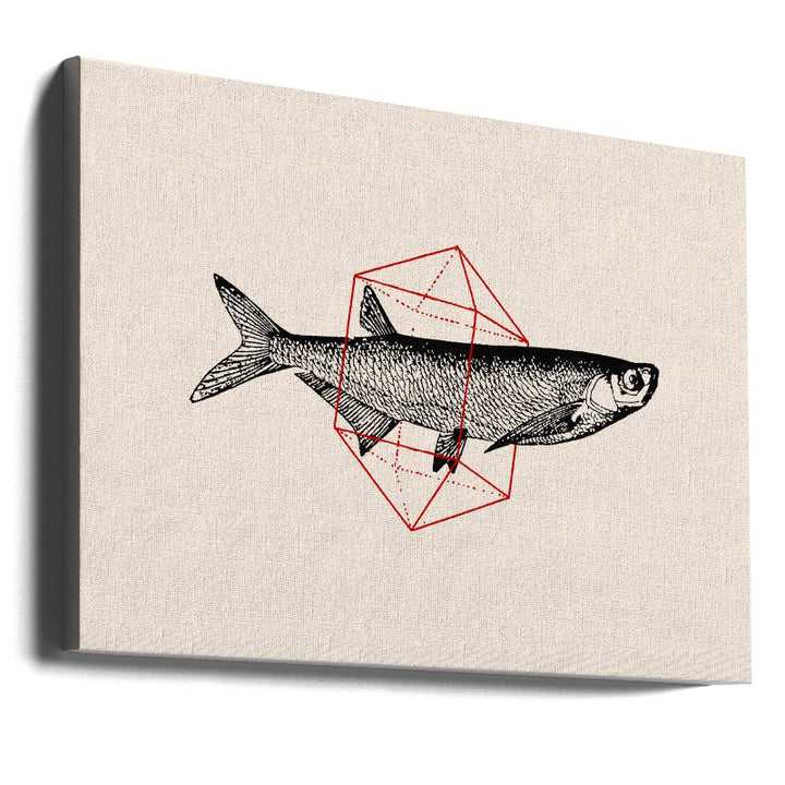 Fish In Geometrics NAo2 Art Print