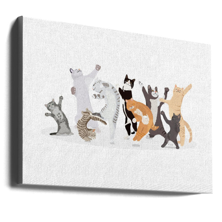 Dancing Cat Art Print
