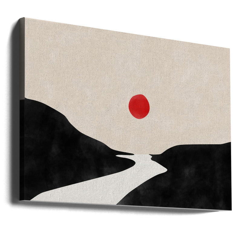 Red sun Art Print