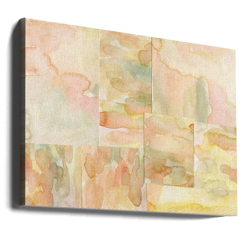 Watercolor abstract composition horizontal 4 Art Print