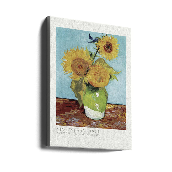 Cuadro "Vase With Three Sunflowers"